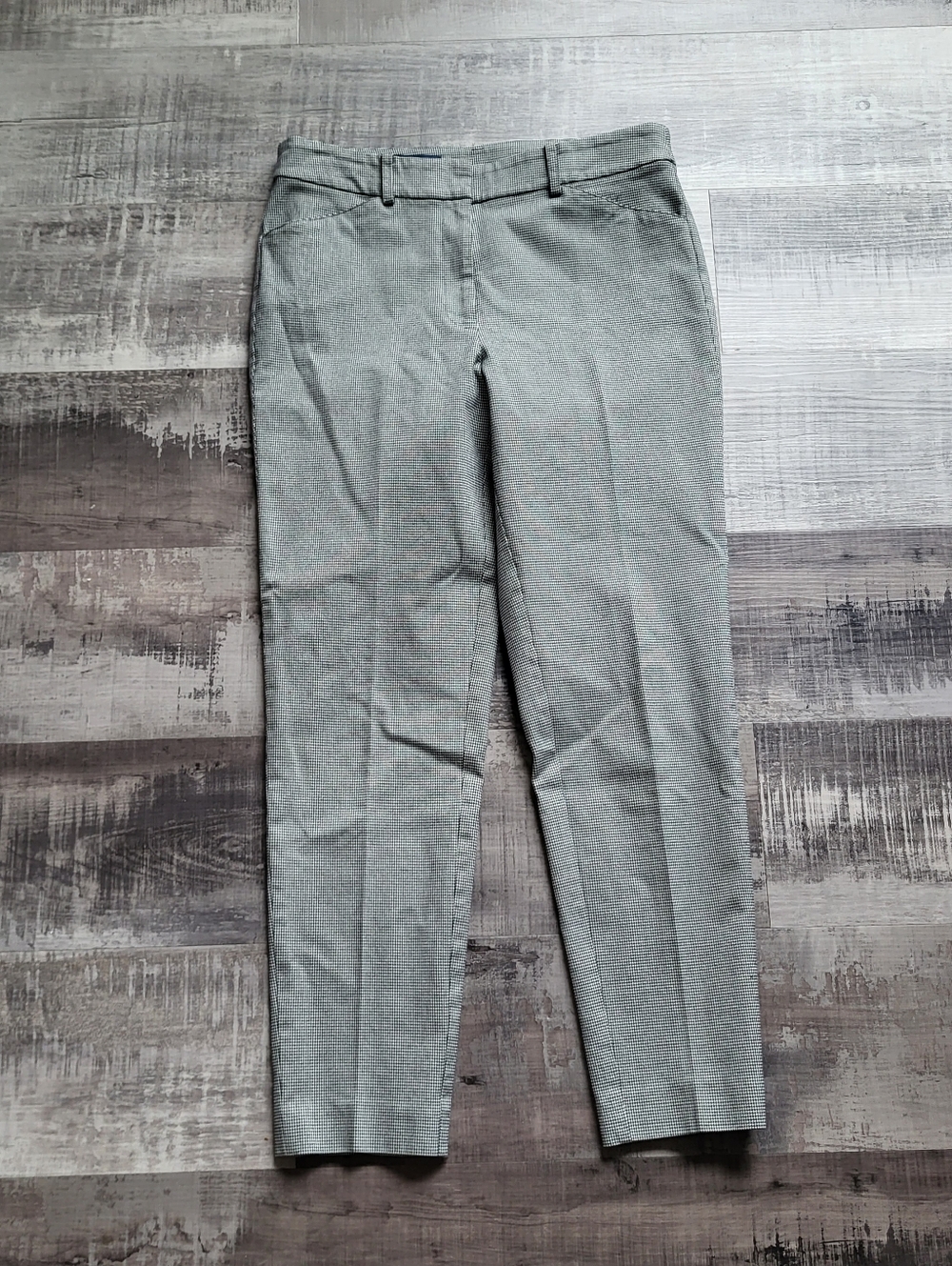 Brooks Brothers Size 6 Gray Ankle Dress Pants Career Work Slim Fit Trousers